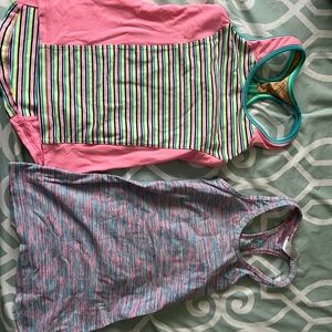 Ivivva Pink and Multicolor Kids Tank Tops - 2